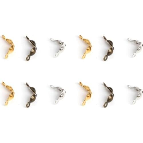 1 pack 7x4mm Package Deduction Beads Positioning Beads End Crimp Beads Ball Chain Connector Clasp for DIY Jewelry Findings