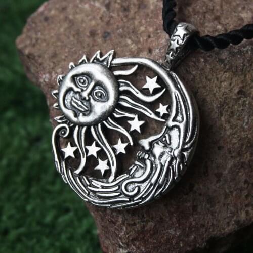 12PCS Wiccan Pendant Necklace Charms For Women Gift Accessories