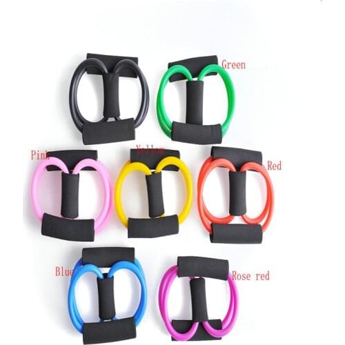 2017 Stretch bands for exercise workout bands Latex Tubing Expanders Yoga Resistance rope gym equipment 7 colors can choose