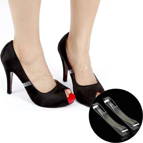3 pairs Transparent Invisible Shoe Strap For Holding Loose Shoes Dancing High Heels