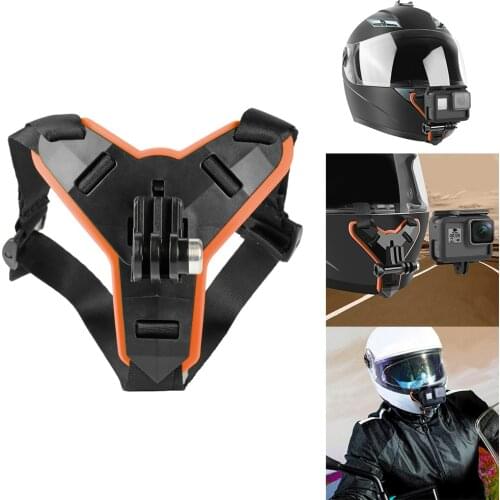 Action Camera Helmet Chin Mount Holder Bracket Adapter Support for GoPro Hero 9/8/7/5 OSMO Action for Xiaomi Yi Action Camera