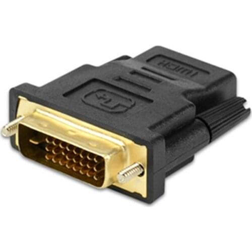Alfavoce 5pcs/Lot HDMI-compatible to DVI Video adapter DVI HDMI-compatible 24+1 Pin Gold Plated for Projector Laptop HDTV 1080P