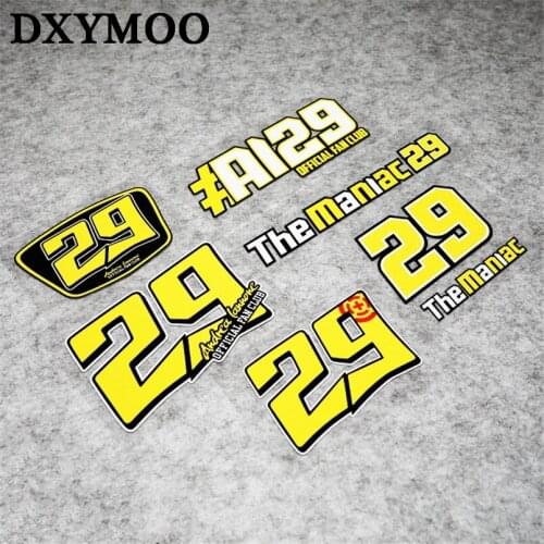 Car Stickers Crazy Moto GP Driver 29 Auto Window Motorbike Sticker Decals for Andrea Iannone 29