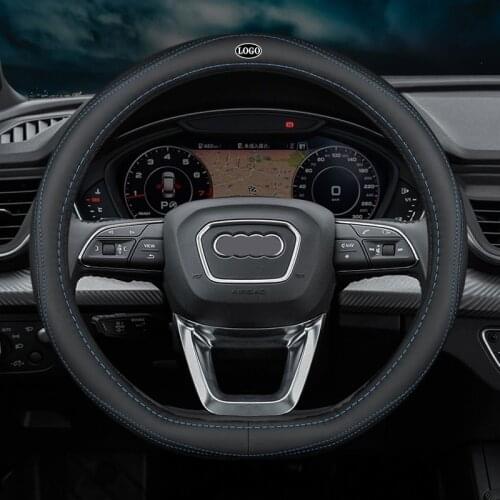 Car Steering Wheel Cover Set for Audi Q2 Q3 Q5 Q7 Q8 A6 A7 A8 A1 A3 A4 A5 R8 S4 S3 S5 S6 S8 Breathable Car Styling Accessories