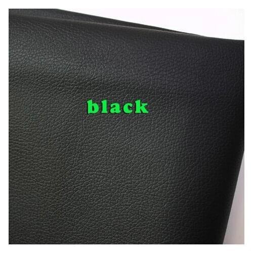 Black Small Lychee PU Leather Faux Leather Fabric PU Artificial Leather Upholstery Leather Sold BY THE YARD FREE SHIPPING