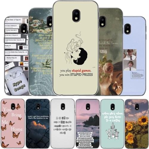 Aesthetics songs lyrics Aesthetic Phone Case For Samsung J3 J4 J7 J8 2018 J5 J7 2017 J5 J7 2016 J7 Prime J4 J7 plus