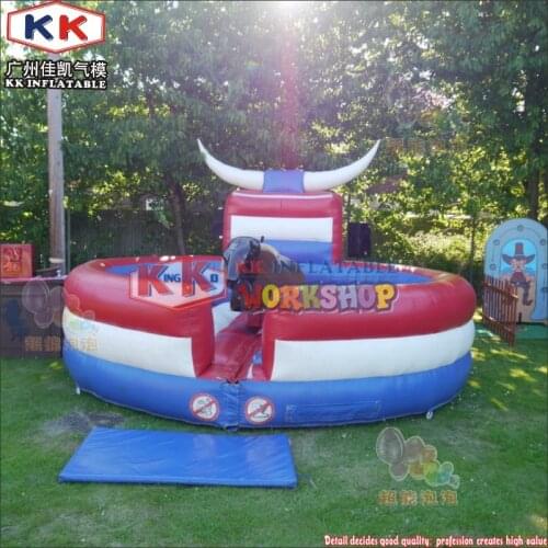 Amusement park games inflatable rodeo bull customize 5m inflatable bull riding , inflatable mechanical bull