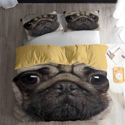 HELENGILI 3D Bedding Set Animals Dogs Print Duvet cover set bedclothes with pillowcase bed set home Textiles