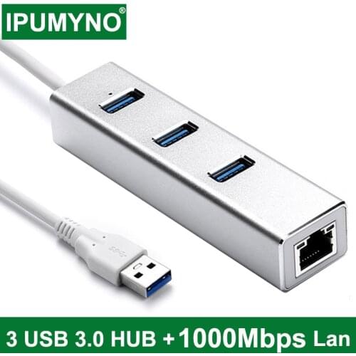 USB C Hub 3.0 RJ45 Ethernet Adapter 1000Mbps Network For Lenovo Macbook Pro Air Computer PC TV Box Accessories Type C Splitter