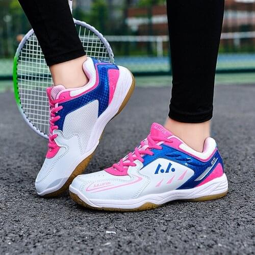 Unisex Running Shoes Anti-Slippery Breathable Leather Training Professional Man Sneakers Women Comfortable Sport Badminton Shoes