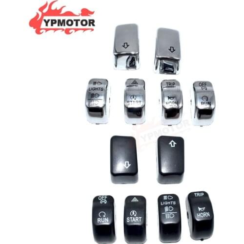 Motorcycle Handlebar Control Switch Button Cap Covers For Harley 14-later XL Sportster Iron 883 Cross Bones FLSTSB Blackline FXS