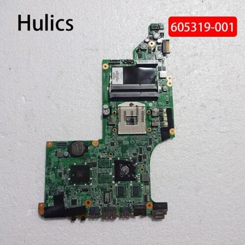 Hulics Original 605319-001 laptop motherboard for hp pavilion DV7T DV7-4000 hm55 ATI ATI HD5470/512 ddr3 DA0LX6MB6H1