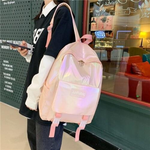 Fashion Women Backpack Casual Classical Summer School Backpack Large Laptop Cute New Laser School Bags For Girls