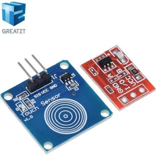 GREATZT TTP223 Touch Key Switch Module TTP223B Touching Button Self-Locking/No-Locking Capacitive Switches Single Channel Recons
