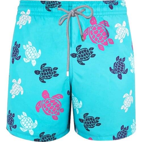 Vilebre MEN SWIMWEAR HERRINGBONES TURTLES Newest Summer Casual Shorts Men Fashion Style Mens Shorts bermuda beach Shorts quin559