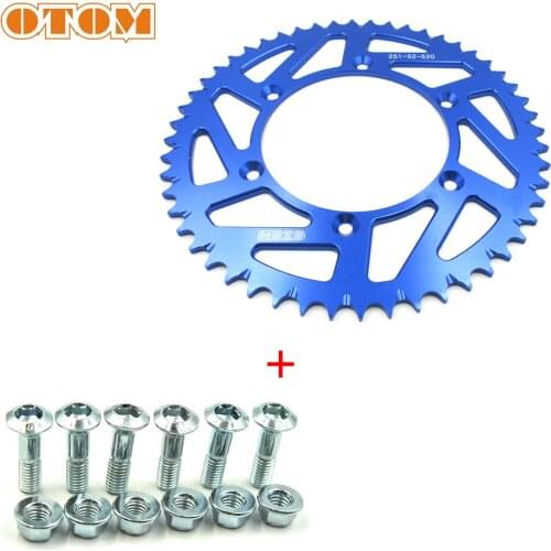 OTOM Motorcycle The Latest Style 52T Rear Sprocket-A1 7075 Aluminum Drive Disk For YAMAHA YZ125 250 YZ250X YZ450F WR250F WR450F