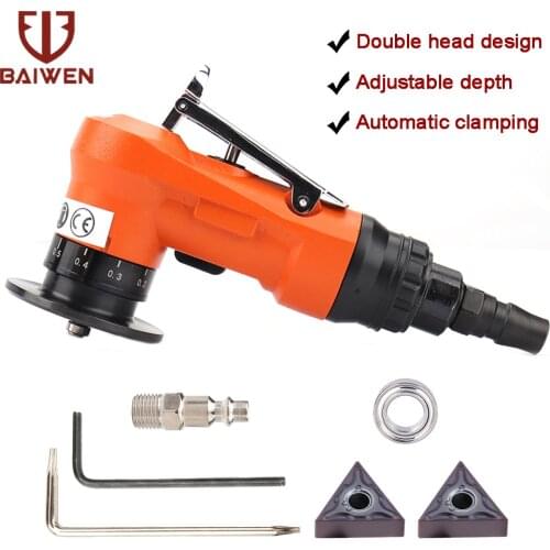 Adjustable Pneumatic Chamfering Machine Handheld Mini 45 Degree Chamfer Deburring Tools With Blades & Bearing