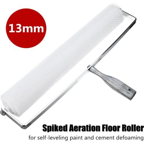 20 Inch Spiked Aeration Floor Roller Self Levelling Cement Defoaming Roller Screed Tools Accessories 13mm Home DIY Hand Tools