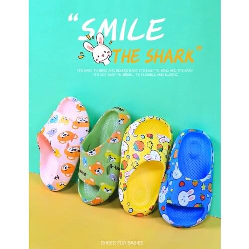 Cute Slippers For Boys Girls Summer Kids Beach Shoes Slides Baby Toddler Soft Indoor Children Slippers Bathroom Sandals
