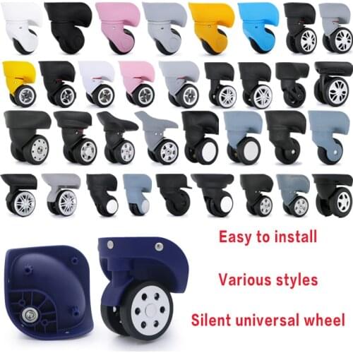 Suitcase Replacement wheel repair suitcase caster universal rolling luggage accessories Bag caster Colored mute luggage wheels