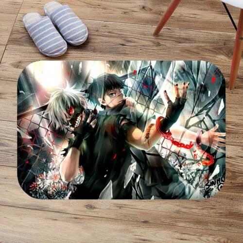 Tokyo Ghoul Doormat Custom Floor Mat Rug Indoor Outdoor Bathroom Mats Soft Anti-Slip Carpet