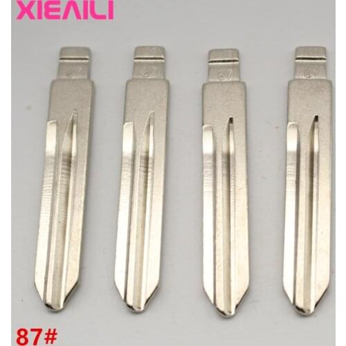 XIEAILI 20Pcs/lot 87# Metal Blank Uncut Flip KD Remote Key Blade For Buick LaCrosse (Mid Slot) S525