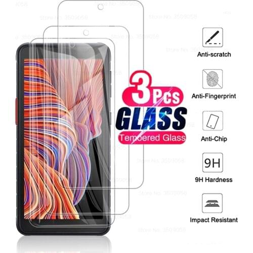 3pcs full cover protective glass for samsung galaxy xcover 5 x cover5 xcover5 sm-g525f/ds 5.3'' 9h premium screen protector film