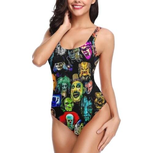 Women 2021 Exotic Bikinis Horror Collection Women Swimsuit One Piece swimsuit R336 Women Beach wear