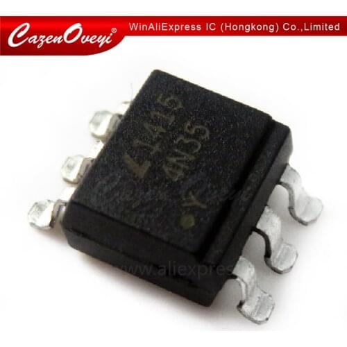 100pcs/lot 4N35 DIP DIP-6 SMD-6 In Stock