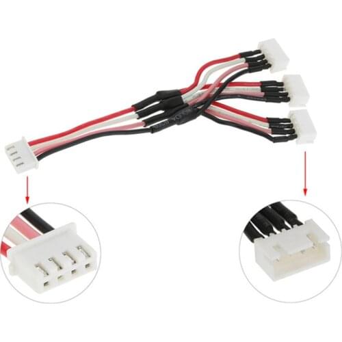 11.1V 3S 3 In 1 Cable for 11.1V 3S Lipo Battery CX-20 X380 RC Quadcopter Drone Helicopter Car Boat Toy Frsky Transmitter Battery