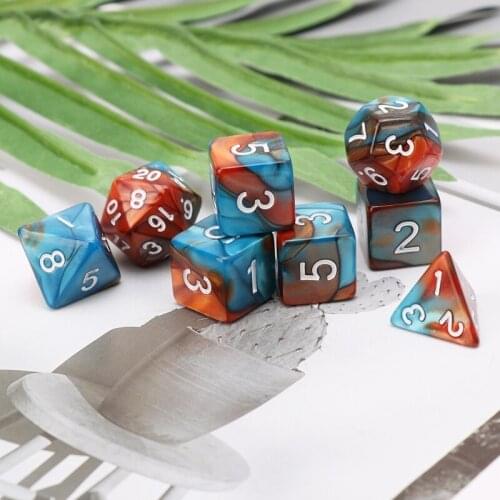 11Pcs D4 D6 D8 D10 D12 D20 Sided Dices For RPG DND D&D Set