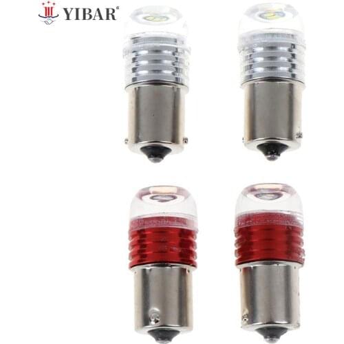 2PC New Auto Tail Stop Lamp Red/White Strobe Flash Light Brake Blink Led Tail Car Reverse Bulb