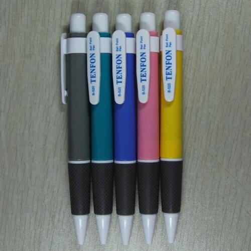 3PCS authentic 520 plastic ball pen blue ballpoint pen wholesale office