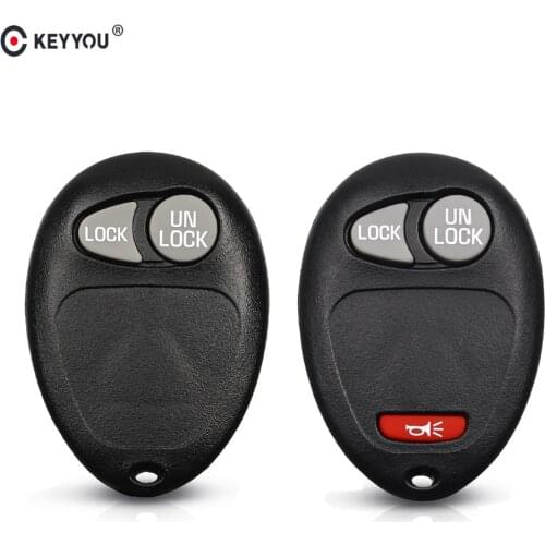 KEYYOU 2/3 Buttons Remote Key Shell Case For Buick Hummer H3 GMC For Chevrolet Colorado Isuzu Keyless Entry Car Key Case