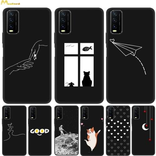 Case For Vivo Y20 Y20i Y20S Y20A Phone Case Silicone TPU Back Cover For Vivo V2027 V2029 Case For Vivo Y11S Y12S Queen Husky