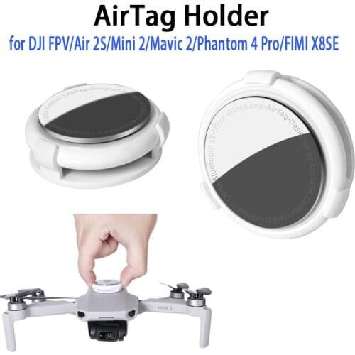 AirTag Holder Mount Drone Anti-lost for DJI FPV/Air 2S/Mini 2/Mavic 2/Phantom 4 Pro/FIMI X8SE/EVO II
