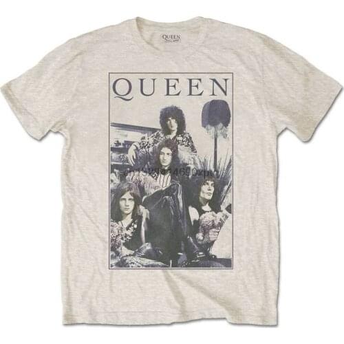 Queen Freddie Mercury Brian May Band Profile 2 Official Tee T-Shirt Mens Unisex