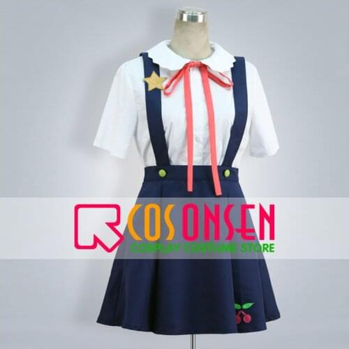 COSPLAYONSEN Nisemonogatari Mayoi Hachikuji Cosplay Costume All Size Custom Made
