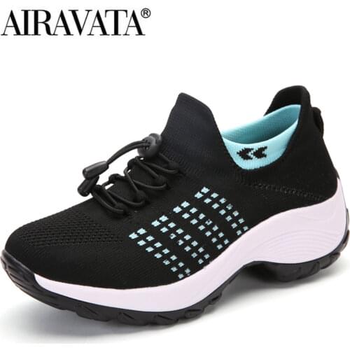 Fashion Women Shoes Running Increased Fly Weaving Sneakers Non Slip Casual Shoes 5 Color Size 35-42