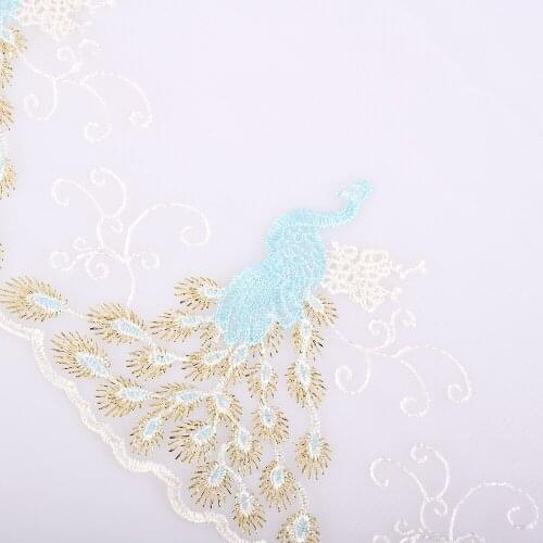 Cusack 2 yards 18 cm Mesh Lace Trims Ribbon Embroidery Strip for Garment Dresses Sofa Curtain Trimmings Home Textiles DIY Crafts