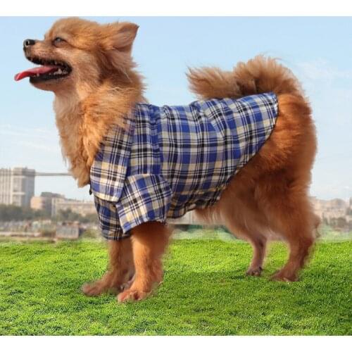 Fashion Pet Shirts Summer Classic Plaid Pet Dog Clothes for Small Dogs French Bulldog Puppy Dog t-Shirt for Dogs Pets Clothing