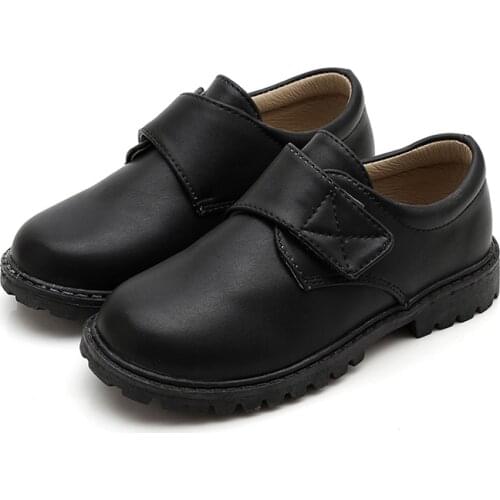 New Children Leather Shoes Boys Performance Dress Casual School Student Moccasins Baby Kids Breathable 02A