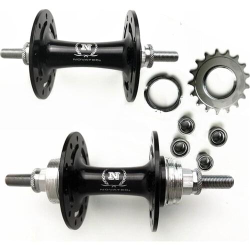 NOVATEC A165SBT A166SBT Track Bike Hubs 20/24 32/32 Holes Alloy Single Speed Bike hub Fixed Gear Street Bicycle Flip Flop Cubos