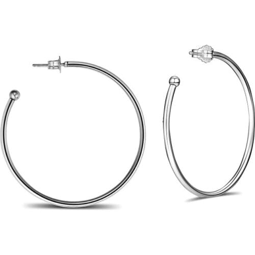 New Fashion Large Versatility Hoops Earring 2021 Trend for Women BrincoS 925 Sterling Silver Jewelry Pendientes Free Shipping