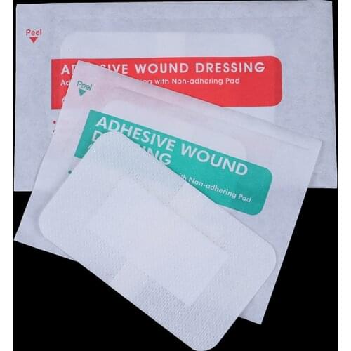 10pcs 6x7cm 6x10cm Breathable Self-adhesive Wound Dressing Band Aid Bandage Large Wound First Aid Wound Hemostasis