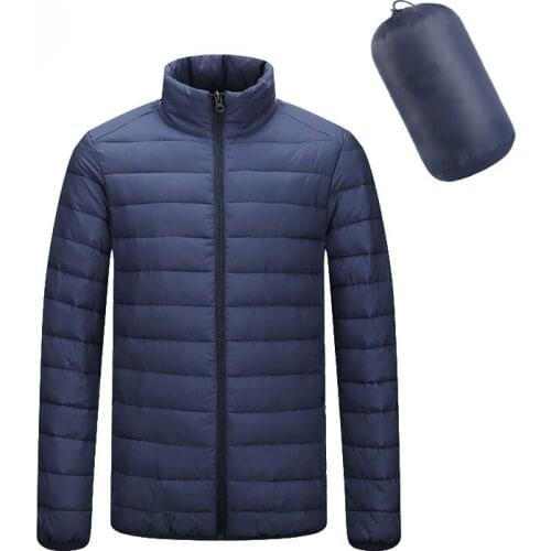 Down jacket male winter lightweight thin down jacket Short Windproof Warm jacket Casual fashion winter jacket men
