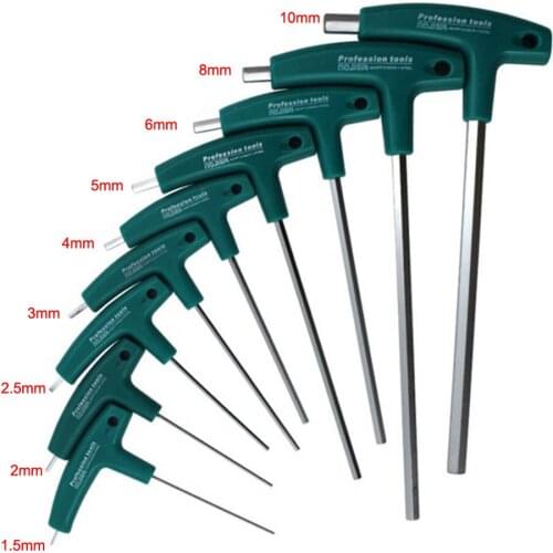Hex Socket Screwdriver H1.5mm-10mm 5mm T-Handle Wrench Allen Screws Tools GQ