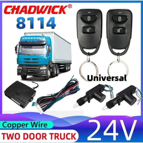 24V Truck Central Locking System quality Actuator Remote Contral Remote Key Keyless entry not car alarm system CHADWICK 8114