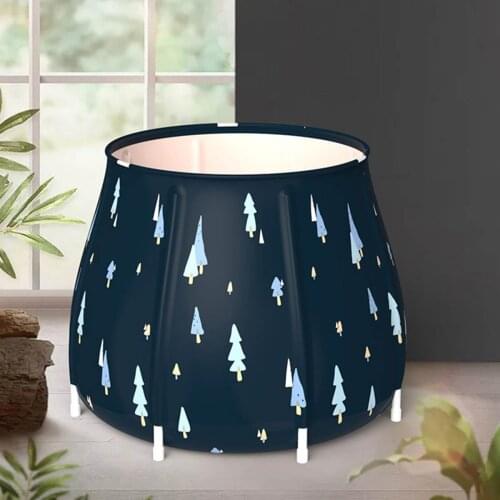 Portable Bathtub Folding Bath Bucket Foldable Large Adult Tub Baby Swimming Pool Insulation Separate Family Bathroom SPA Tub