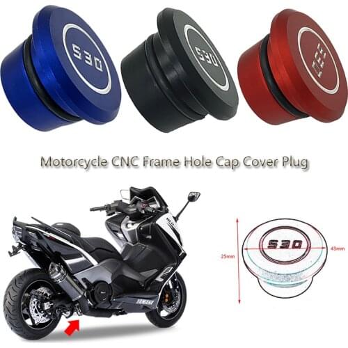 T-MAX530 Frame Hole Cap Cover Plug CNC Aluminum For YAMAHA T-MAX TMAX 530 TMAX530 2005-2011 2012 2013 2014 2015 2016 Motorcycle